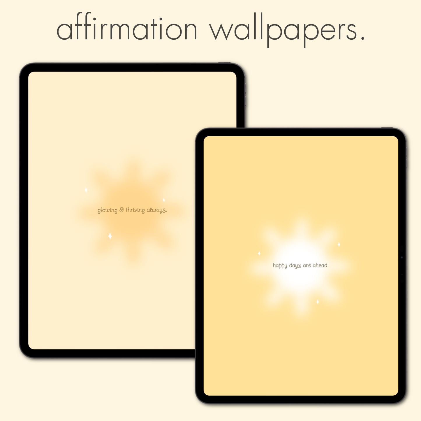 sunshine theme pack | ipad edition.