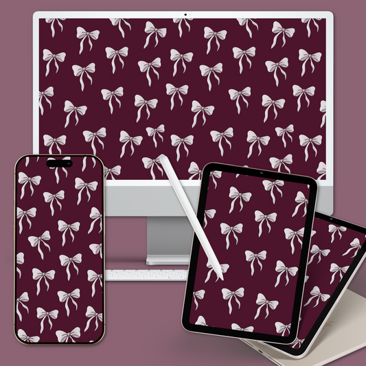 merlot bow wallpaper pack.