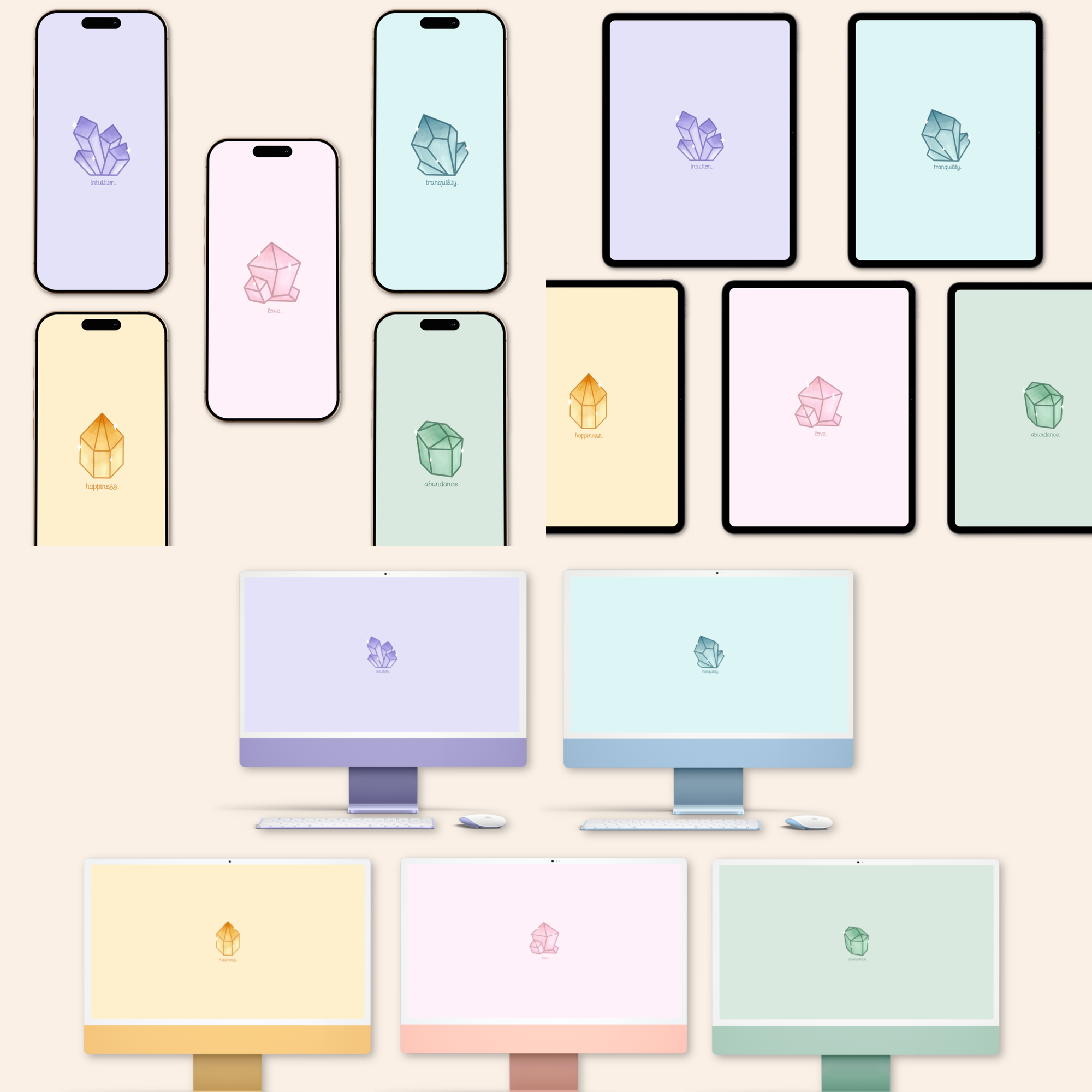 crystal wallpaper pack bundle. - sagelle.
