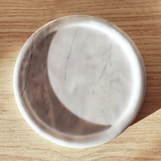 marble candle dish. - sagelle.