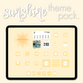 sunshine theme pack | ipad edition. - sagelle.