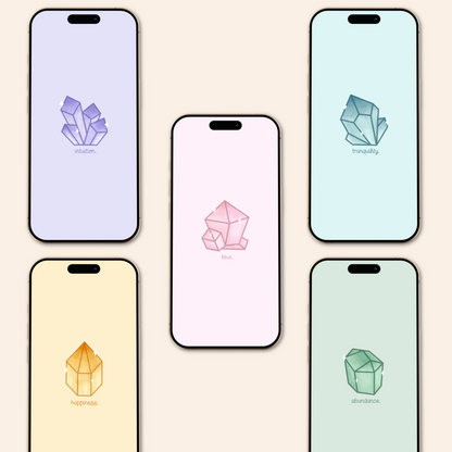 crystal wallpaper pack | iphone. - sagelle.