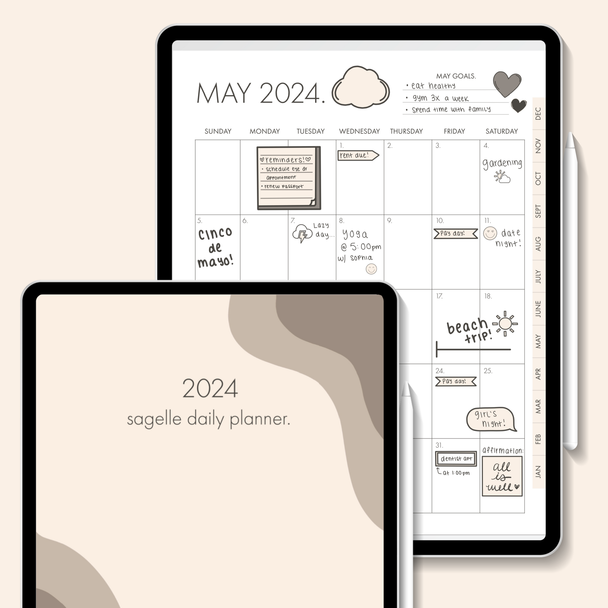 sagelle planner 2024. - sagelle.