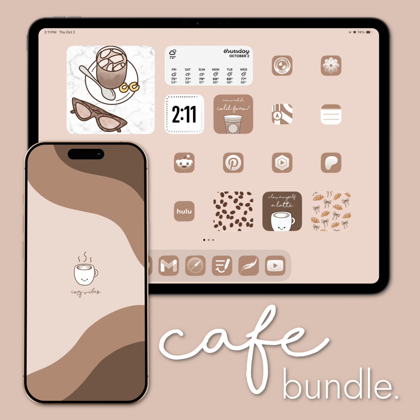 cafe theme pack bundle.