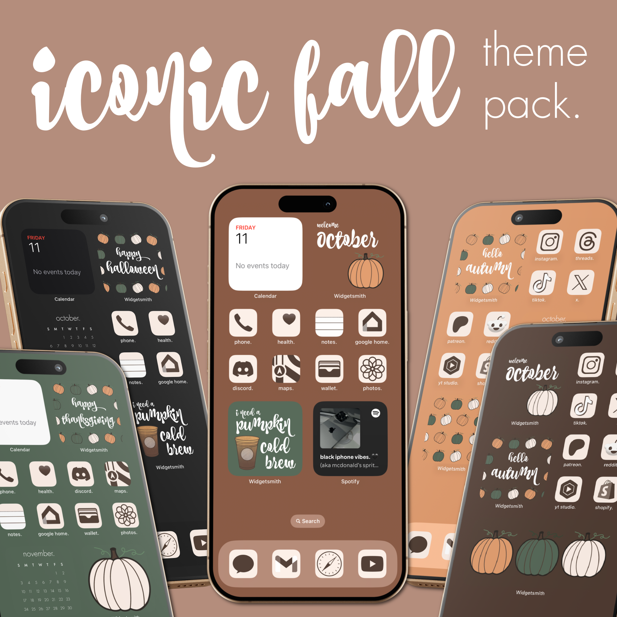 iconic fall theme pack. – sagelle.