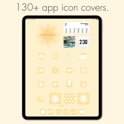 sunshine theme pack | ipad edition. - sagelle.