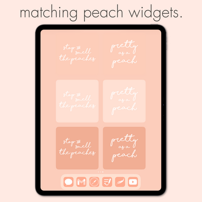 peach theme pack | ipad edition. - sagelle.