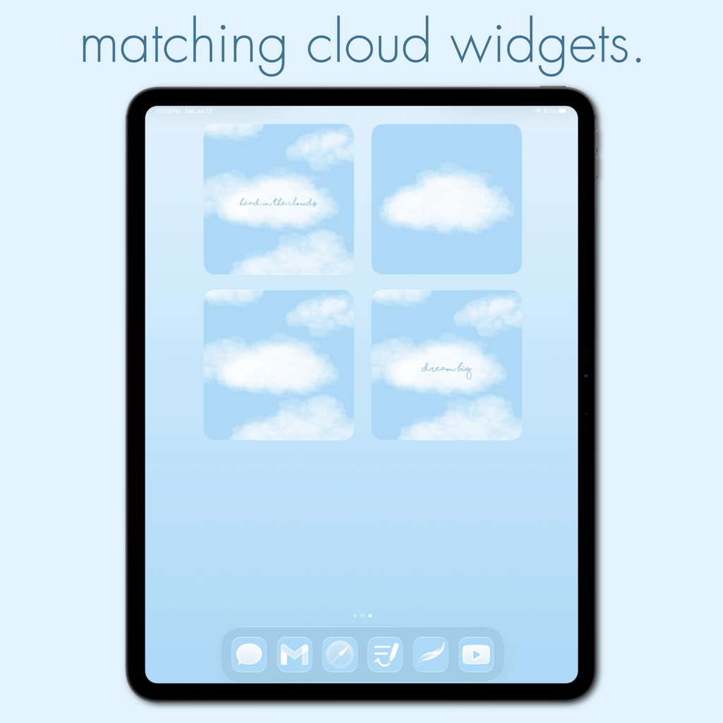 cloud theme pack | ipad edition. - sagelle.