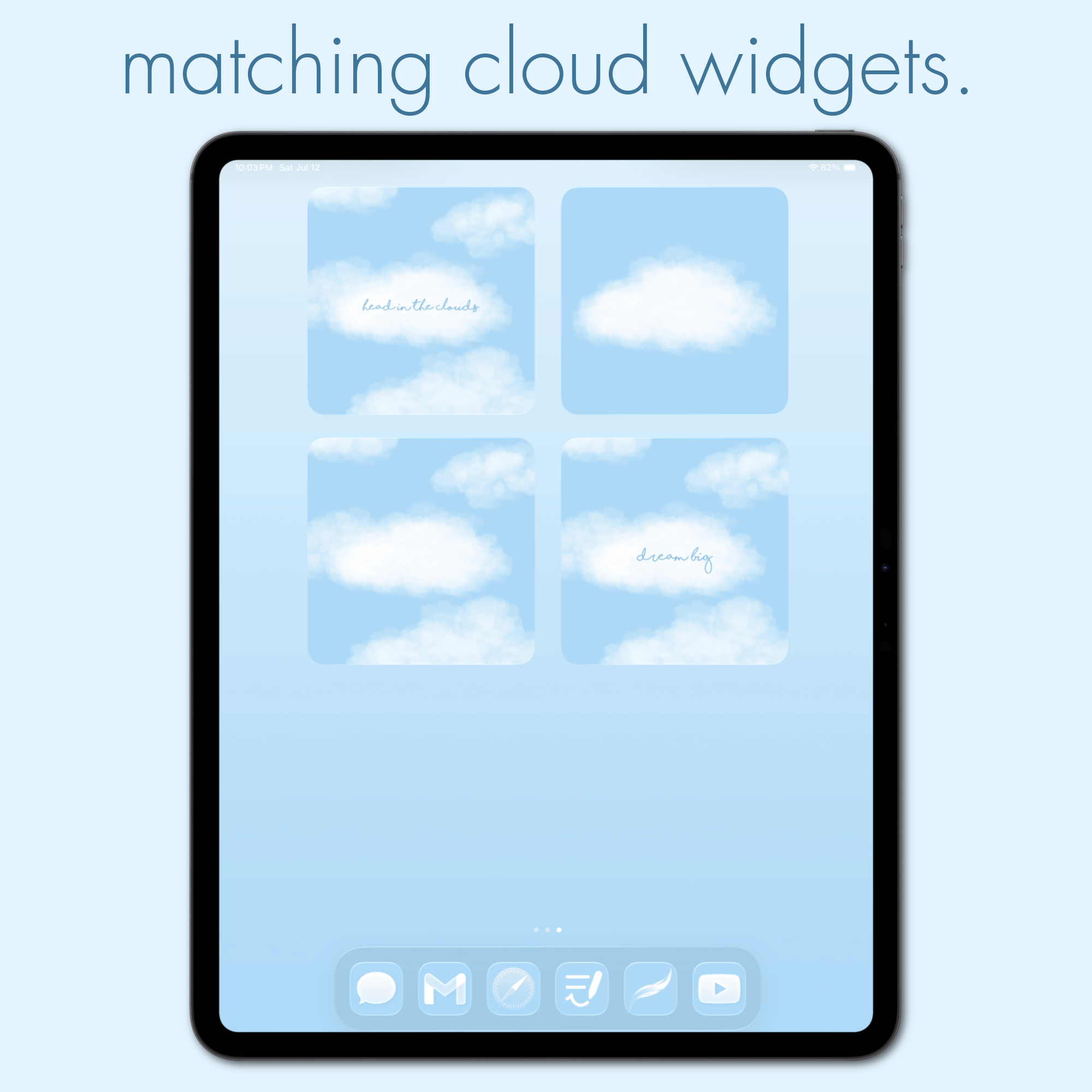 cloud theme pack | ipad edition. - sagelle.