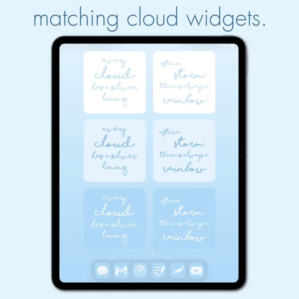 cloud theme pack | ipad edition. - sagelle.