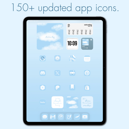 cloud theme pack | ipad edition. - sagelle.