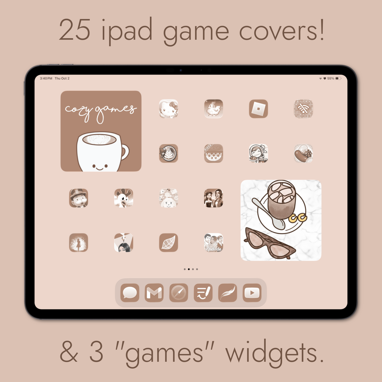 cafe theme pack | ipad edition.