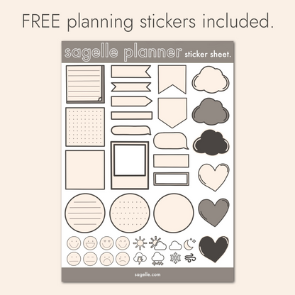 sagelle 2026 digital planner. - sagelle.