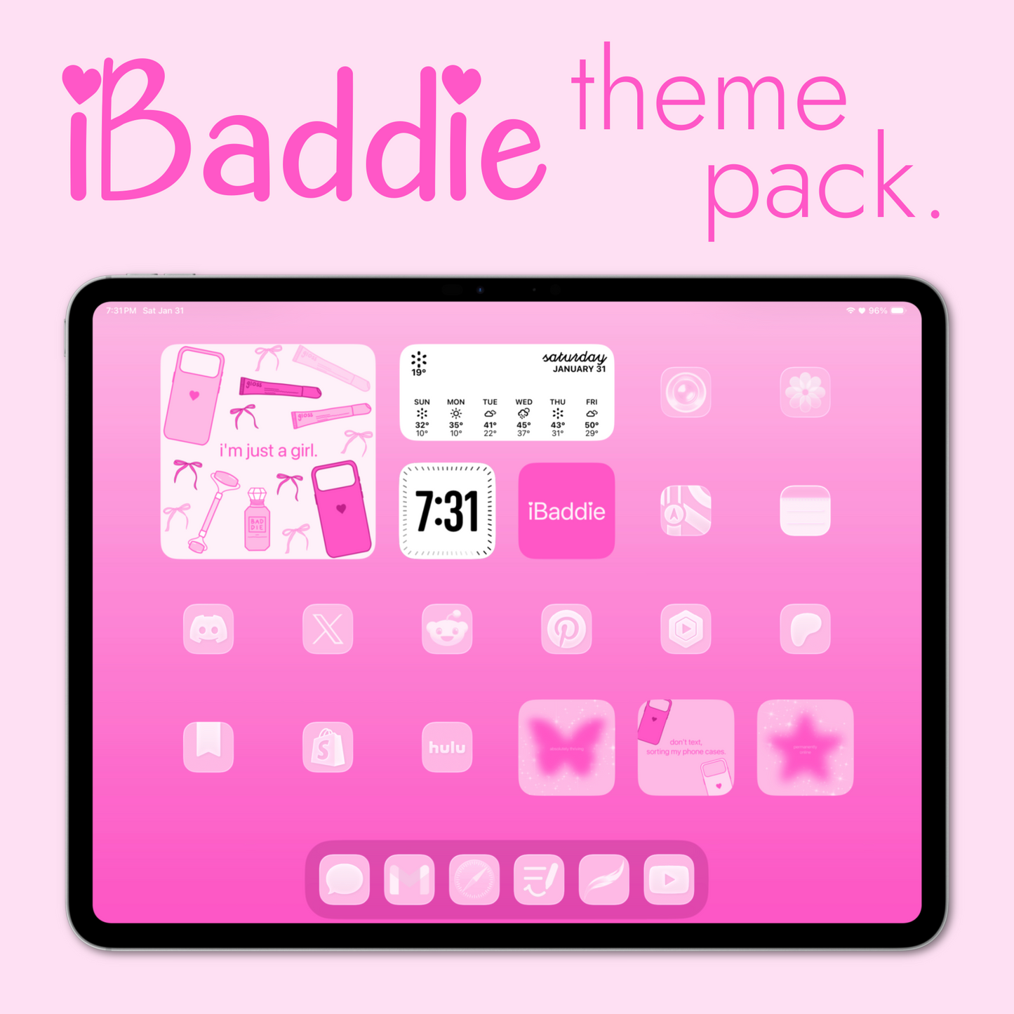 ibaddie theme pack | ipad.