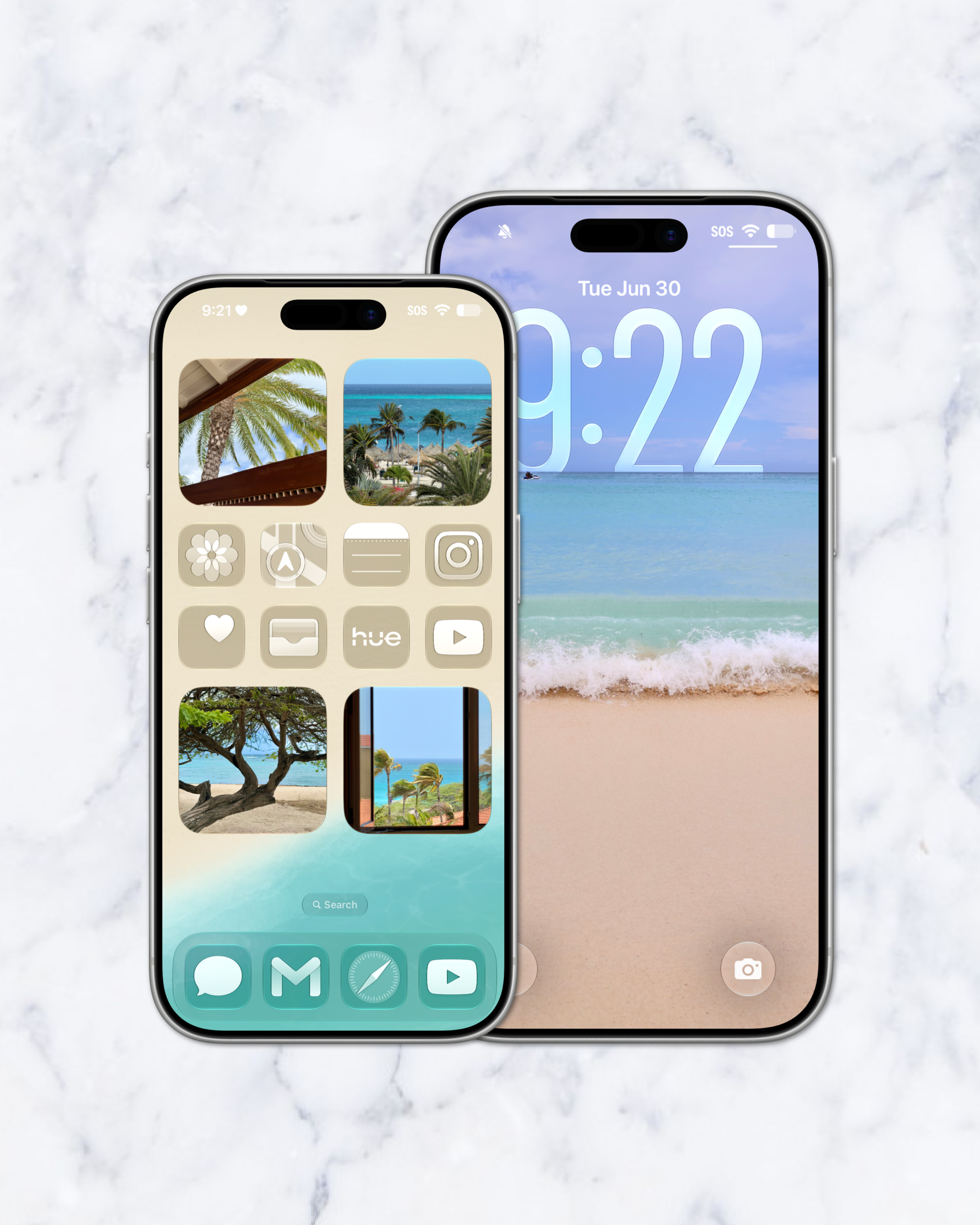 vacay theme pack | iphone.