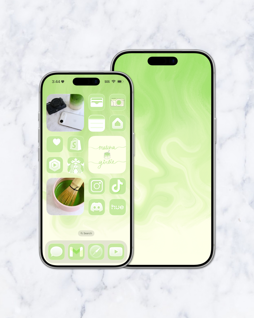 matcha girlie theme pack | iphone.