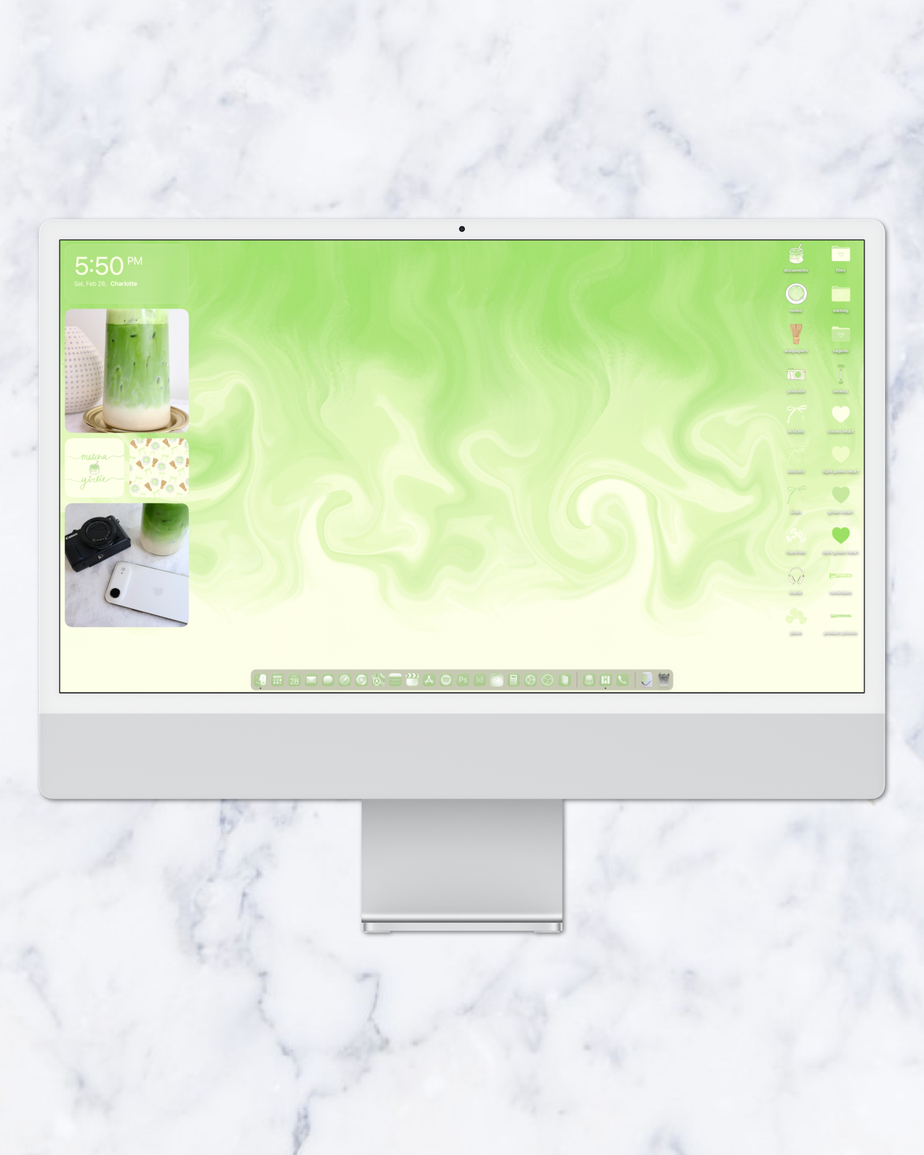 matcha girlie theme pack | imac.