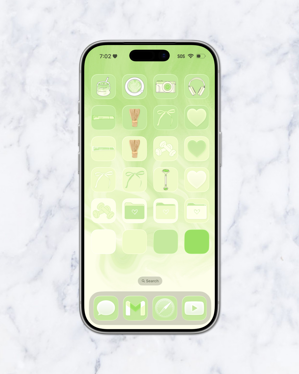 matcha girlie theme pack | iphone.