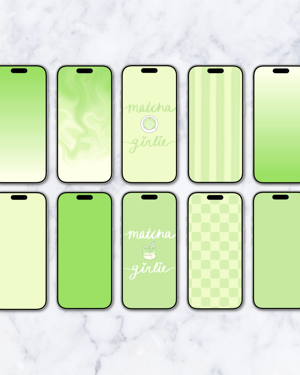 matcha girlie theme pack | iphone.