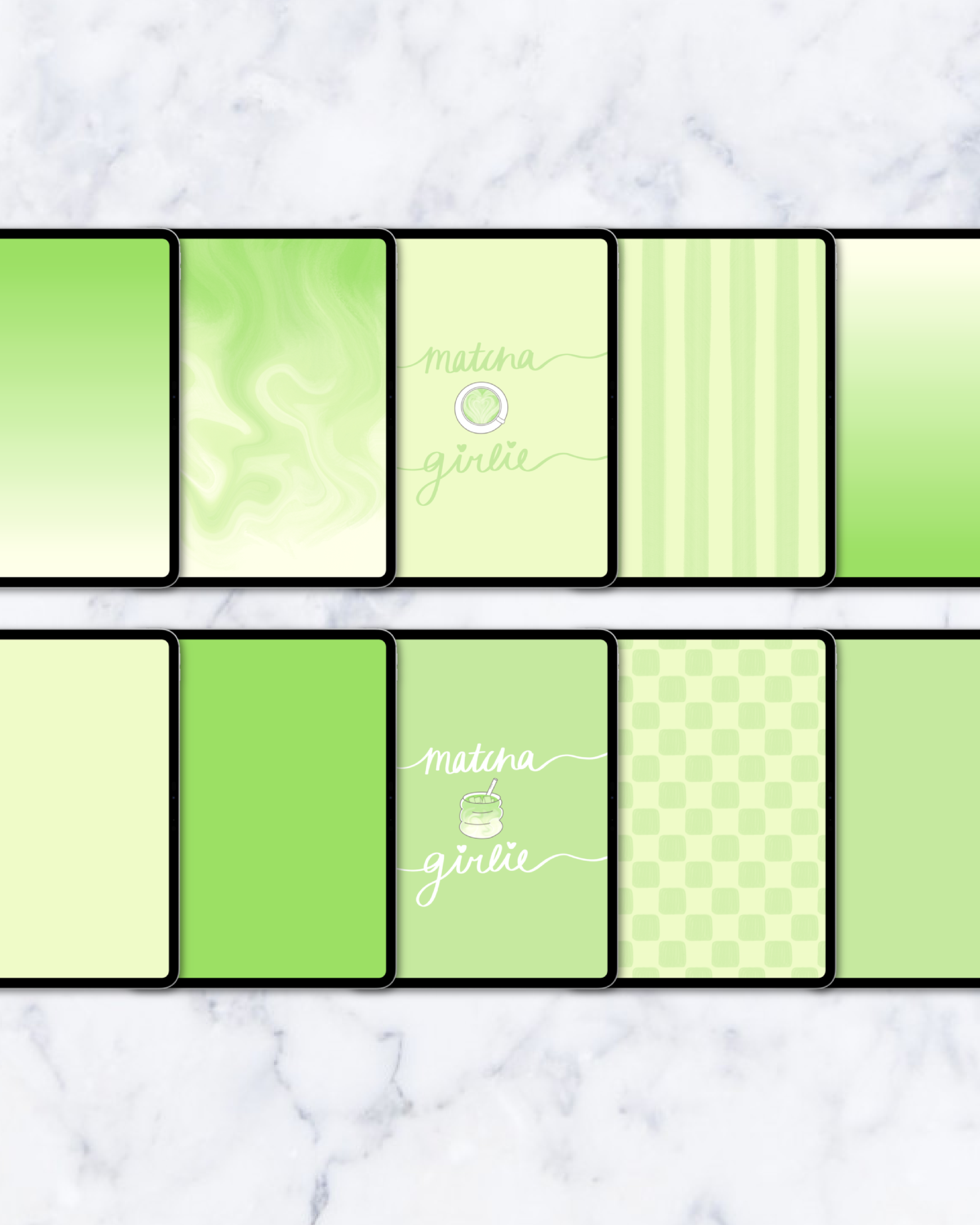matcha girlie theme pack | ipad.