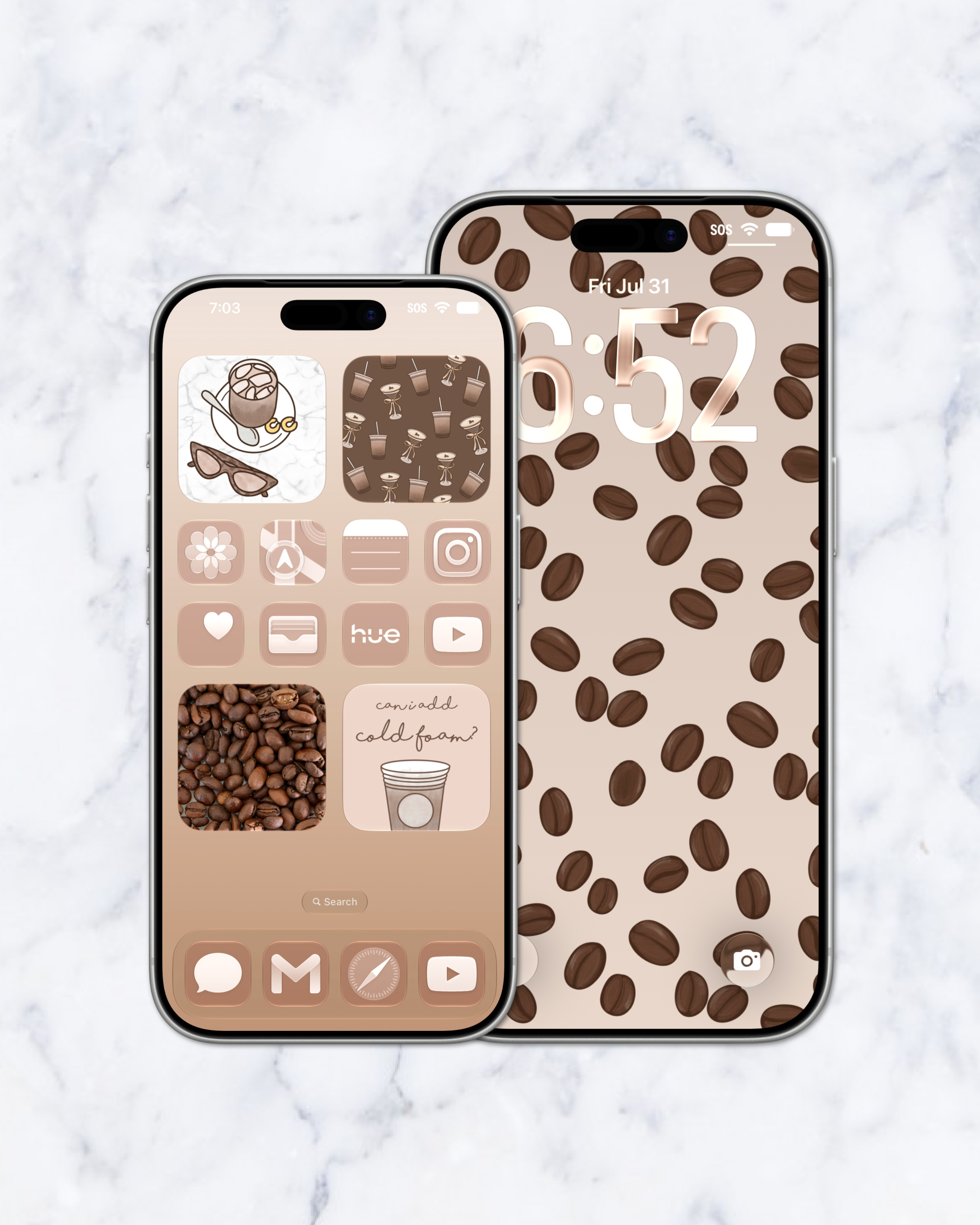 cafe theme pack | iphone.