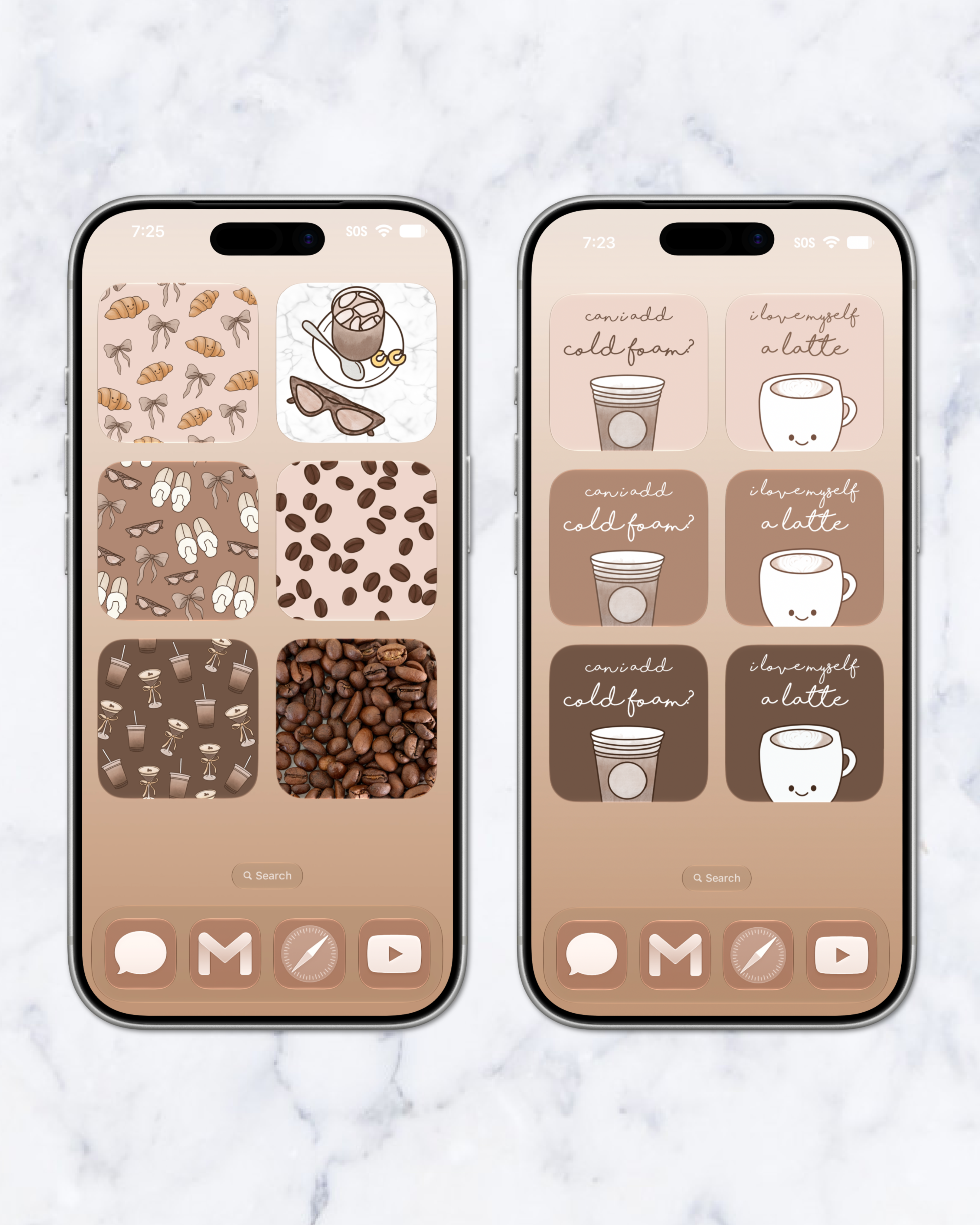 cafe theme pack | iphone.