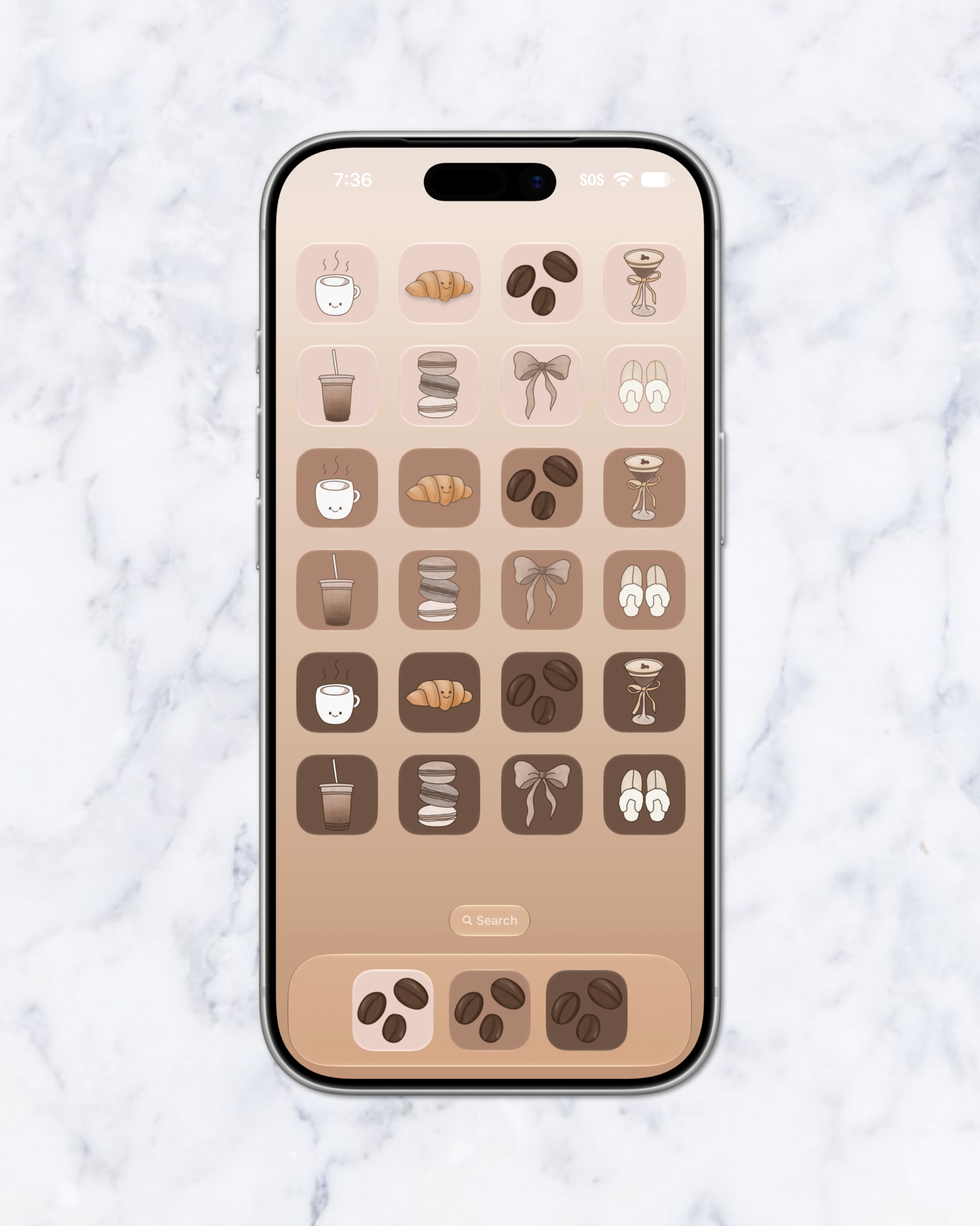 cafe theme pack | iphone.