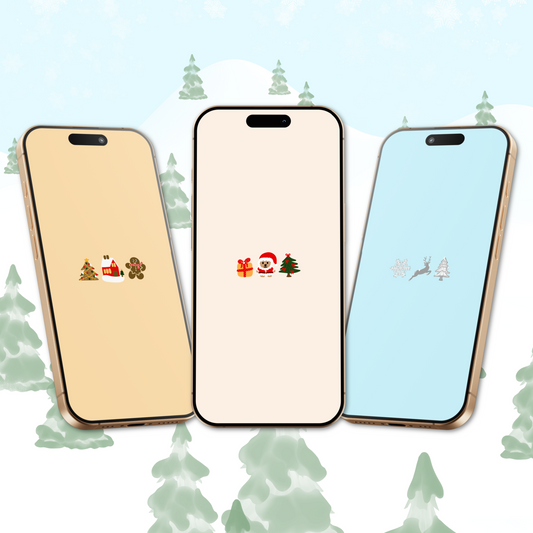 christmas icons wallpaper pack.