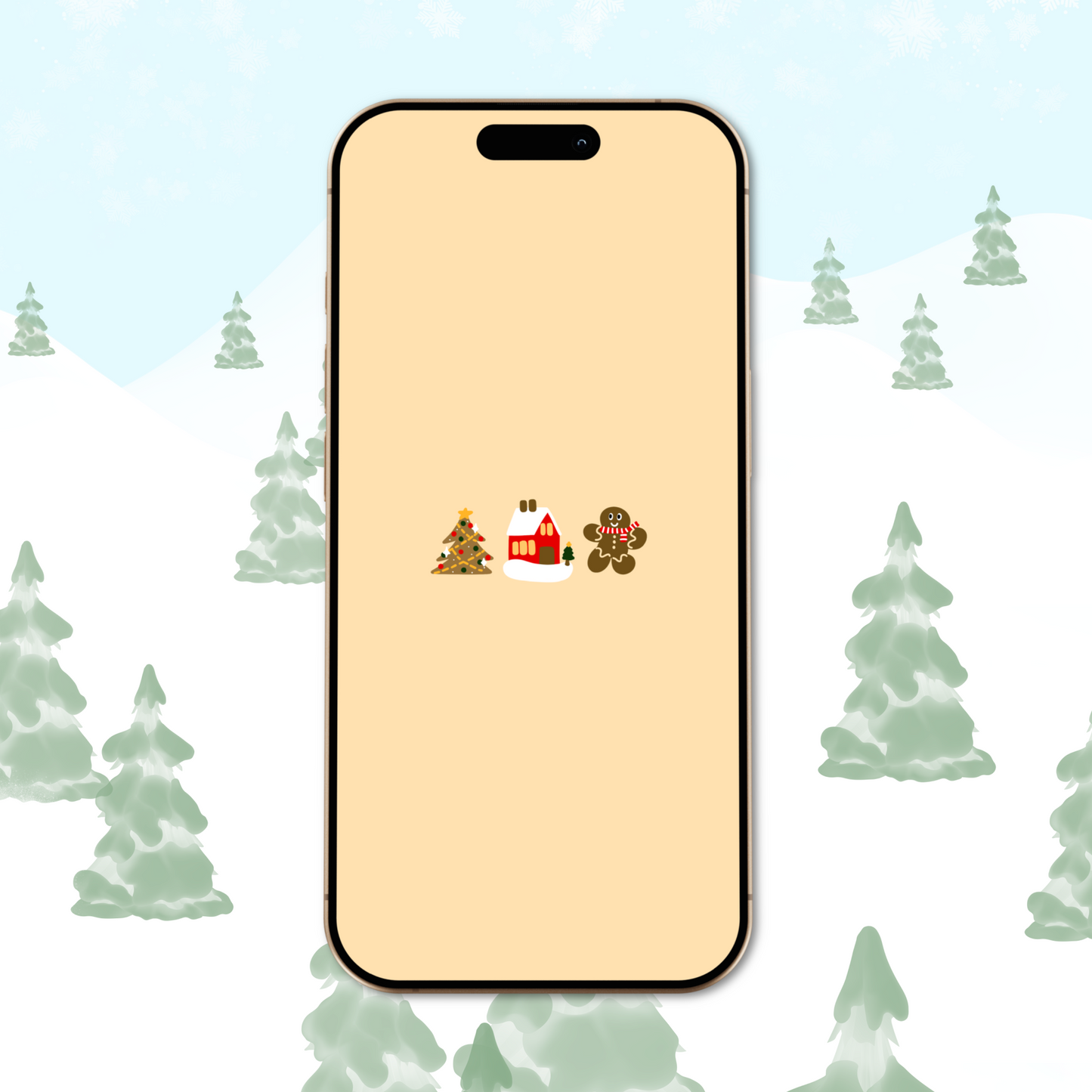 christmas icons wallpaper pack.