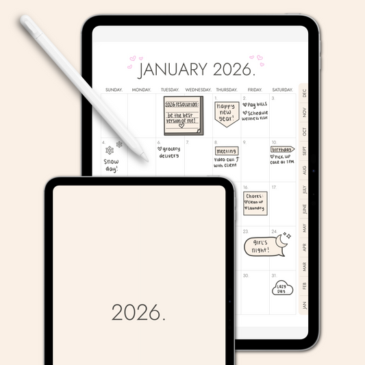 sagelle 2026 digital planner.