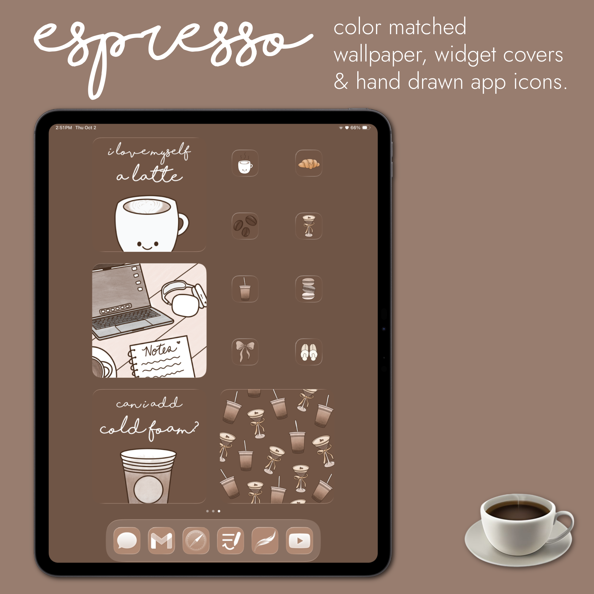 cafe theme pack | ipad edition. - sagelle.