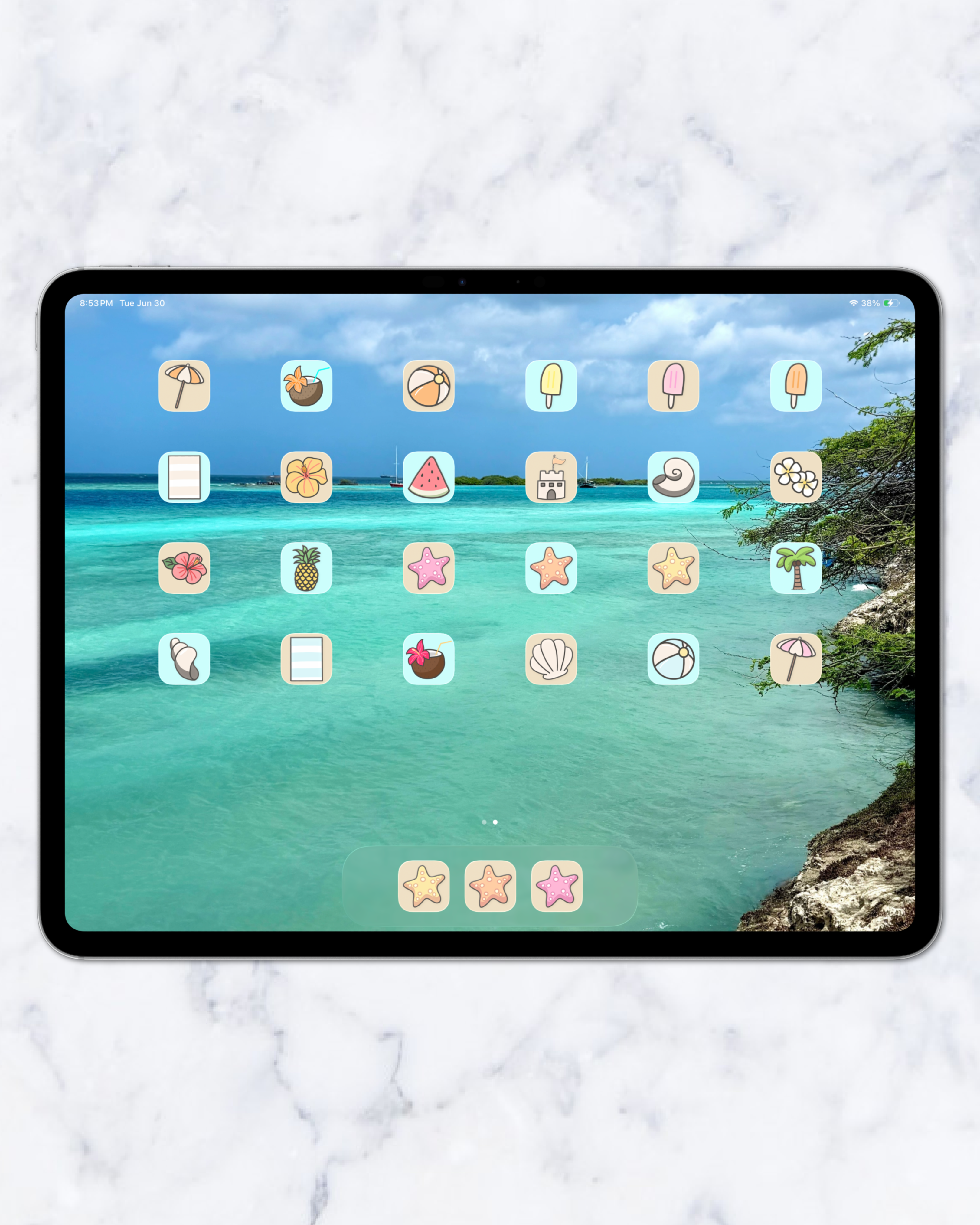 vacay theme pack | ipad.