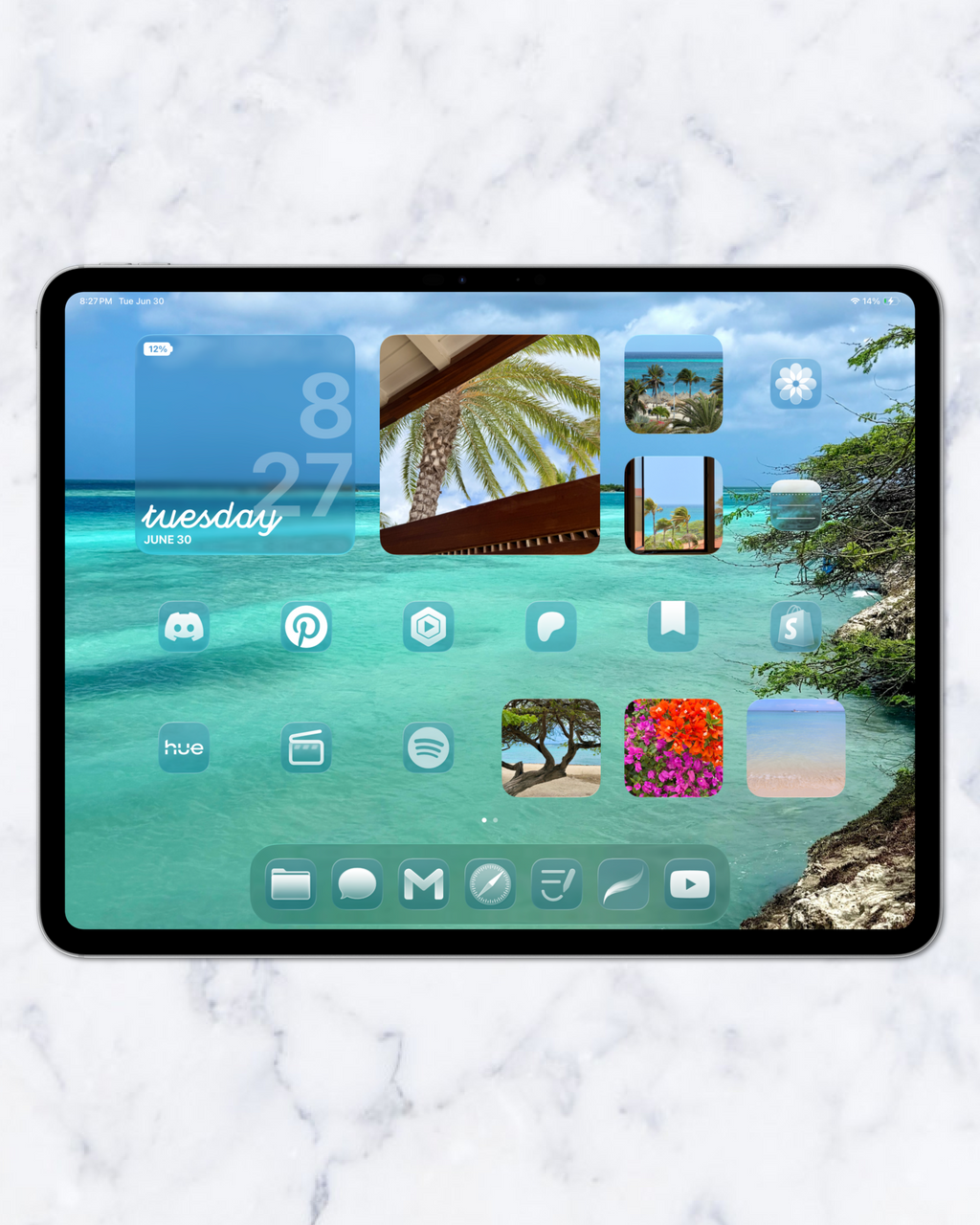 vacay theme pack | ipad.