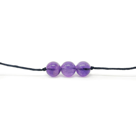 amethyst choker - classic - Camarda Crystals