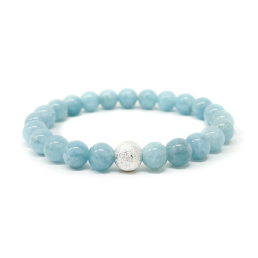 aquamarine bracelet - Camarda Crystals