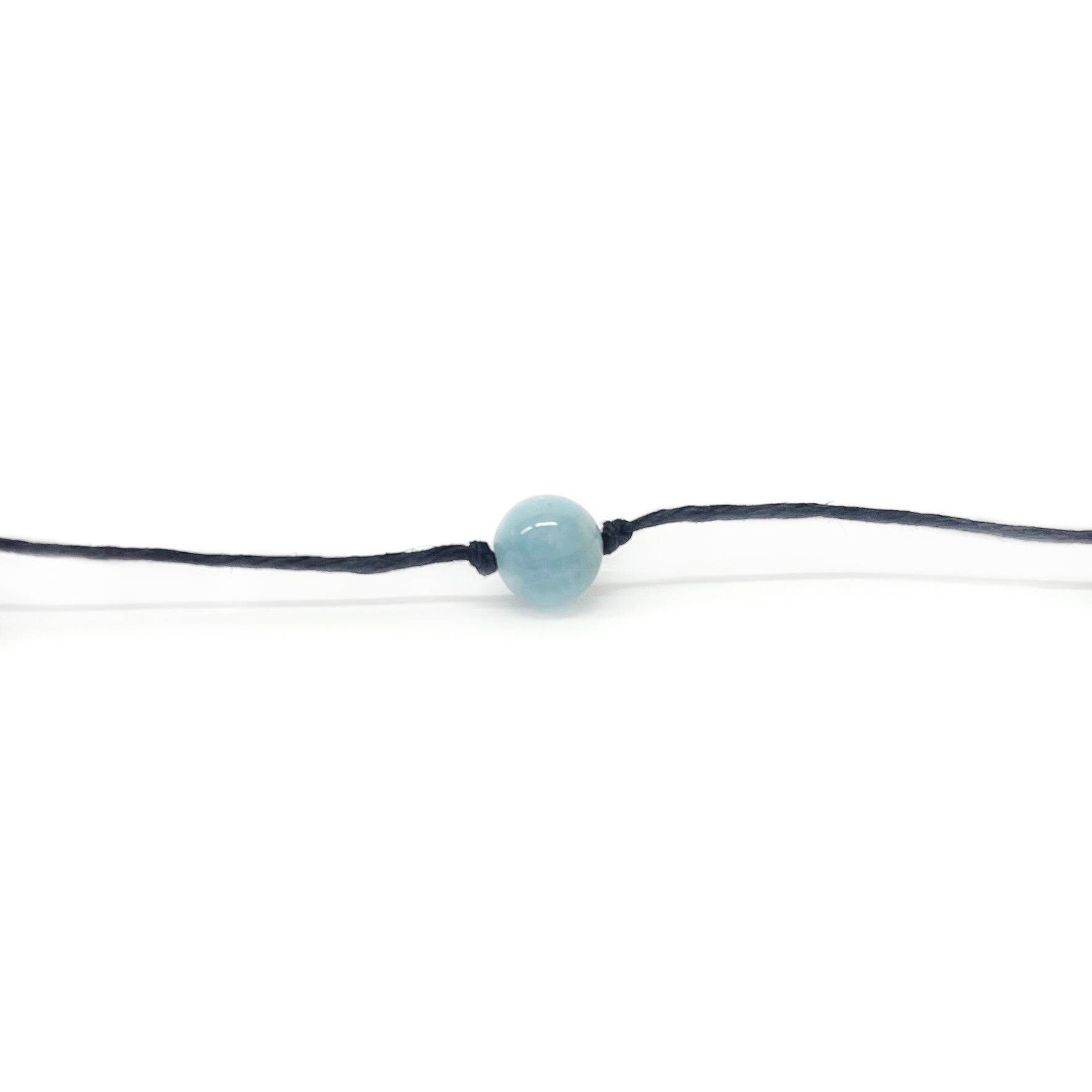 aquamarine choker - single - Camarda Crystals