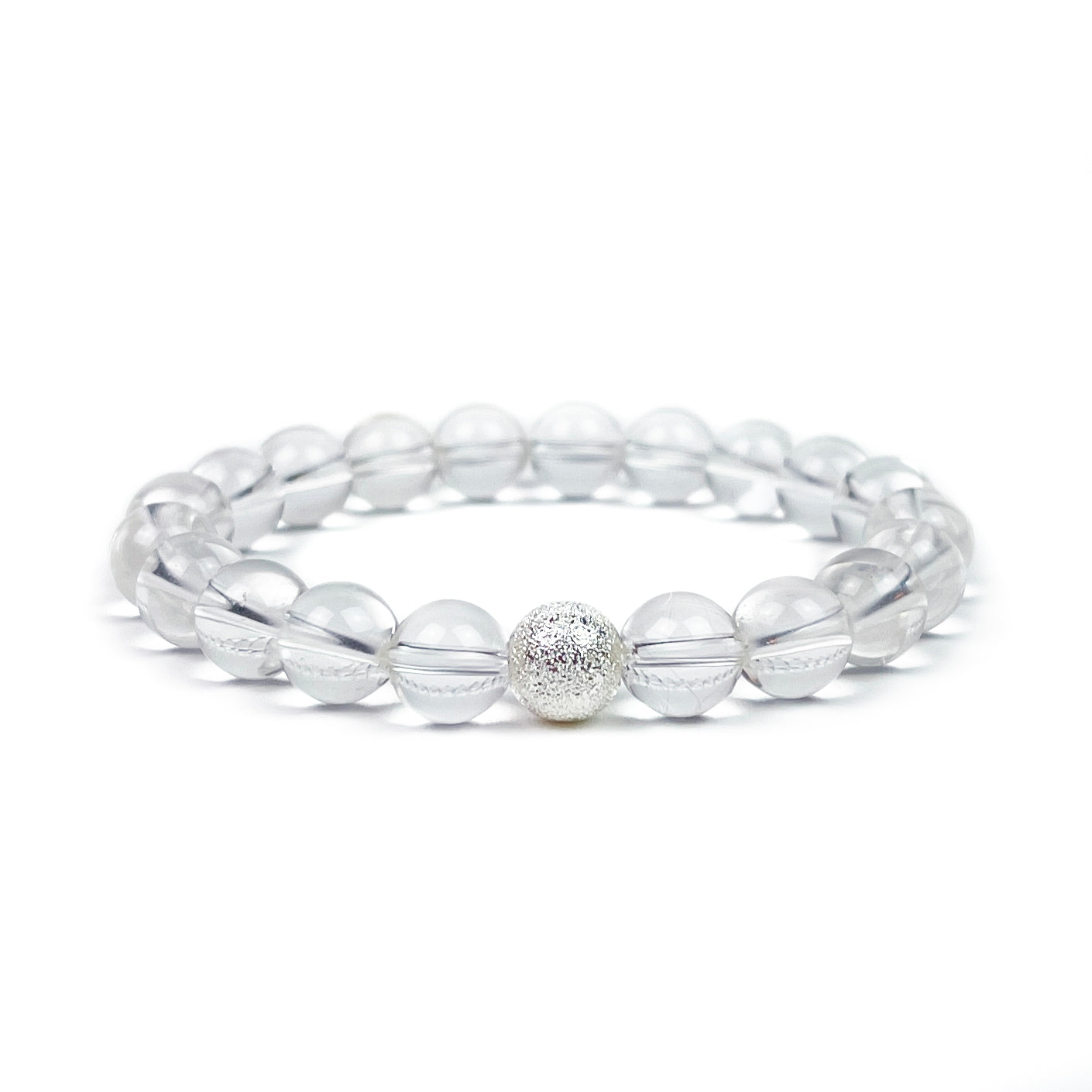 clear quartz bracelet - Camarda Crystals