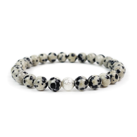 dalmatian jasper bracelet - Camarda Crystals