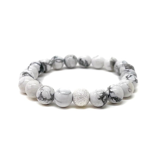 howlite bracelet - Camarda Crystals