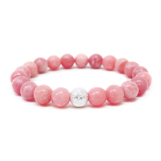 pink opal bracelet - Camarda Crystals