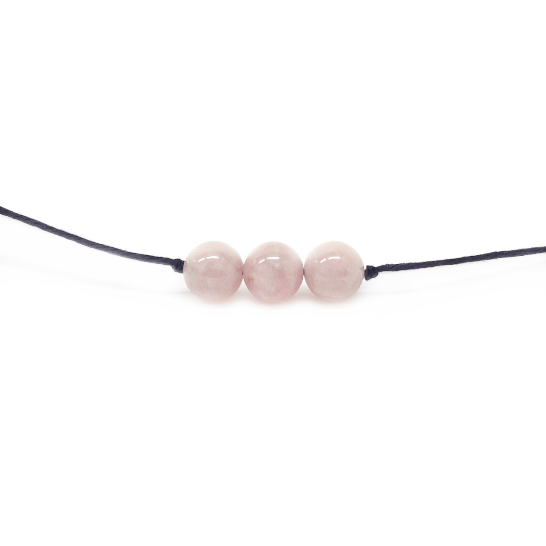 rose quartz choker - classic - Camarda Crystals