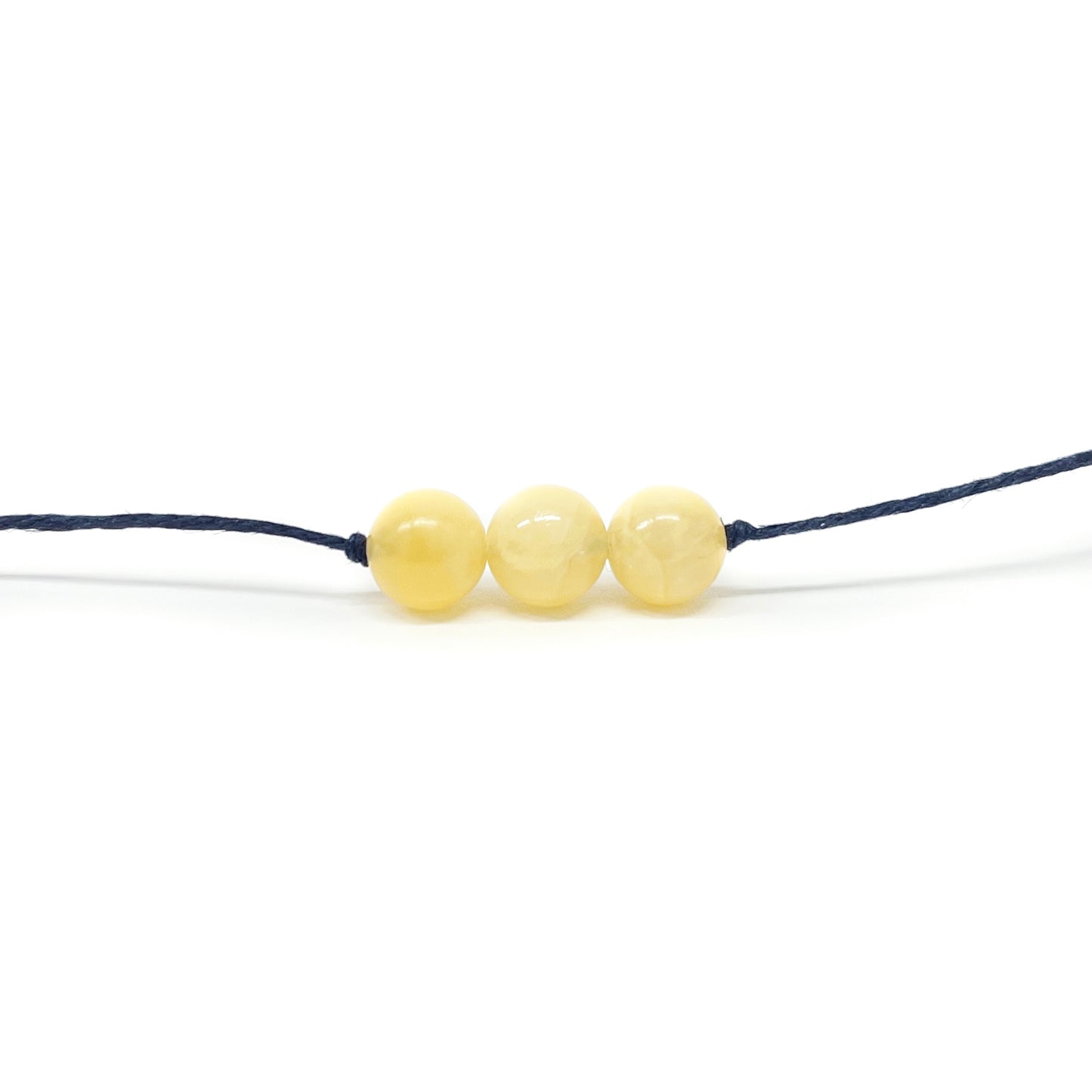 yellow calcite choker - classic - Camarda Crystals